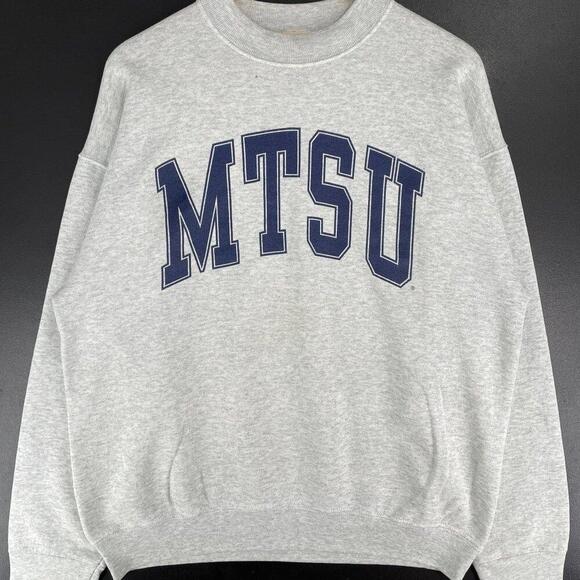 Other - Middle Tennessee State University Mtsu Made In Usa Sweaters Sweatshirt Grey K890